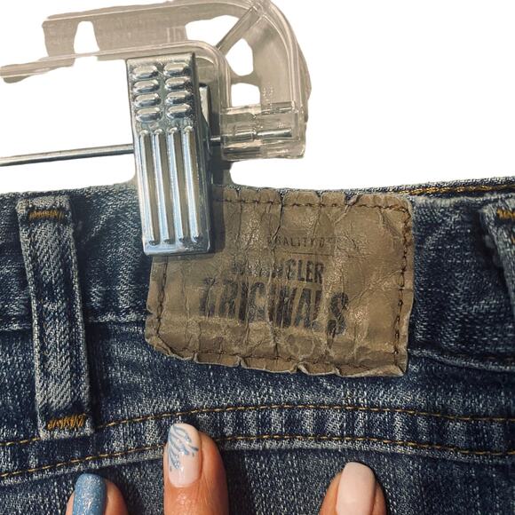 Wrangler Blue Relaxed Boot Cotton Blend Denim Jeans Men Sz 38x30 - Picture 7 of 8